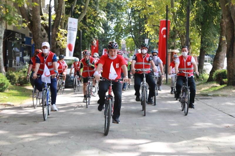 Felaketin yıldönümünde bilinçli toplum için pedal çevirdiler