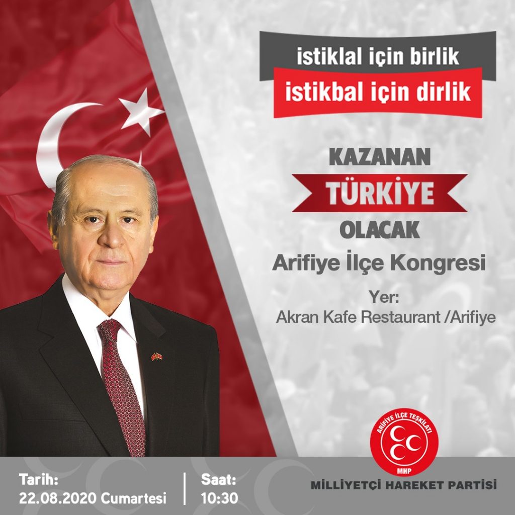 MHP Arifiye 22 Ağustos’ta kongreye gidiyor