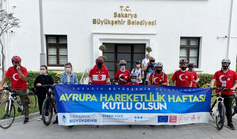 Hareketlilik haftasında pedallar Gaziler Derneği’ne çevrildi