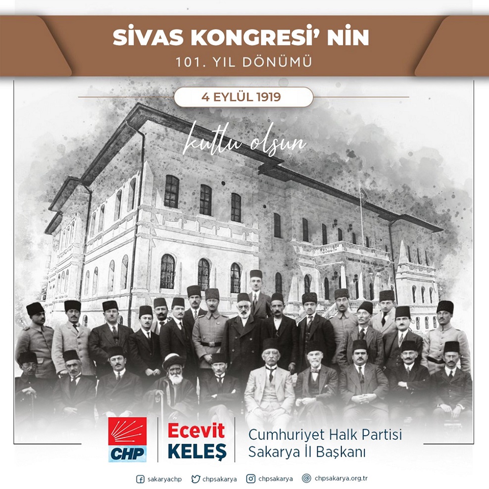 Ecevit Keleş,  Sivas Kongresi’nin 101. yıldönümü mesajı