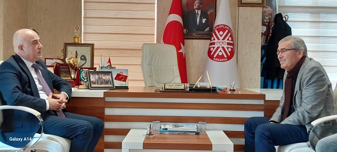 Uzman Doktor  Cihan KOLİP İl yöneticileri ile birlikte ASKF Başkanı Yaşar Zımba ve Yönetim Kurulu Üyelerini Ziyaret etti.