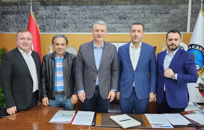 İş İnsanları; Gürsoy, Şahin, Kartal ve Akyüz’den Başkan Osman Çelik’e ziyaret