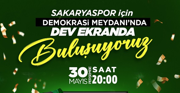 Büyükşehir finale gidemeyenler için dev ekran kuruyor