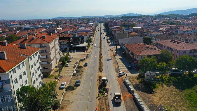 Ahmet Yesevi Caddesi yenileniyor