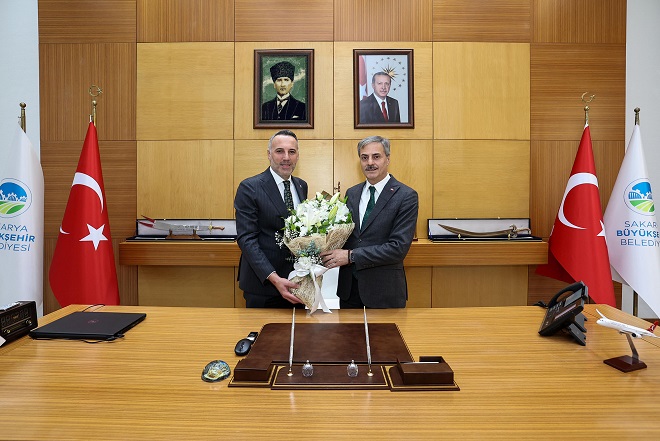 Başkan Yusuf Alemdar, İl Başkanı Tever ve yönetimini  ağırladı