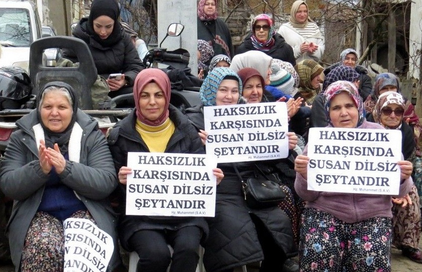 SU SAVAŞLARI DEVAM EDİYOR  Çilekli Mahallesi Halkı Eylemde