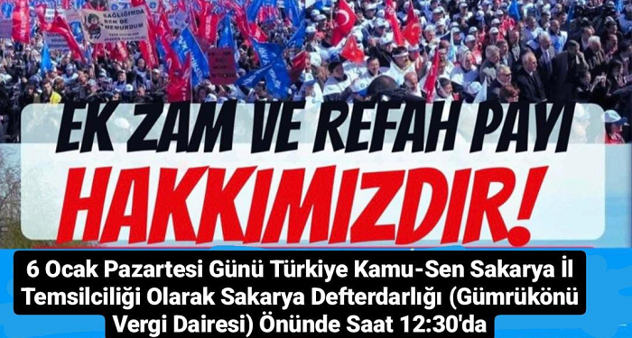 Ek zam ve Refah Payı Talebimiz için tüm Türkiye’den ses veriyoruz. 