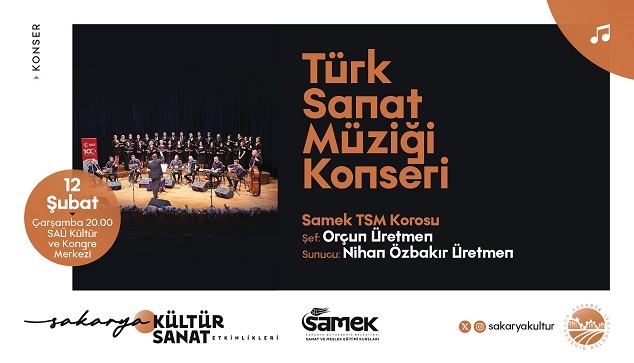SAMEK Türk Sanat Müziği  Korosu müzikseverler ile buluşacak