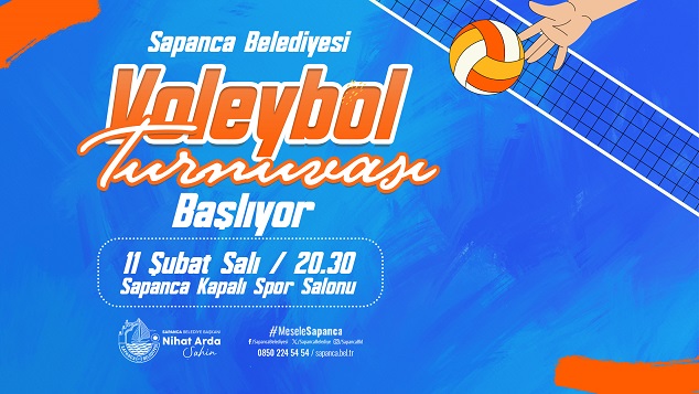 Sapanca Belediyesi Voleybol Turnuvası Başlıyor