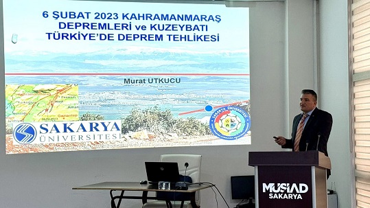 MÜSİAD Sakarya’da deprem bilgilendirme sunumu gerçekleştirildi