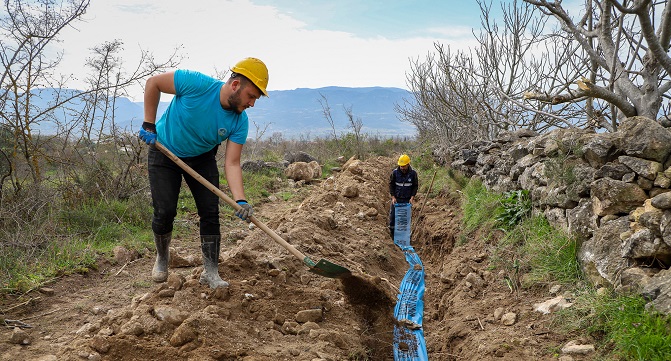 Turgutlu Mahallesi’nde yenilenen hat ile bölgeye kayıpsız ve kesintisiz içme suyu