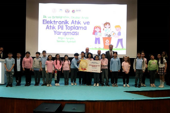 Elektronik Atık ve Atık Pil yarışmasında okullar ödüllerini aldı