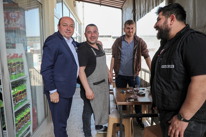 Başkan Ata, Küçük Sanayi Sitesi Esnafını Ziyaret Etti