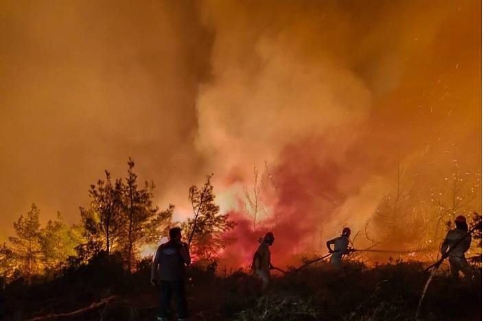 HASAT MEVSİMİNDE ORMAN YANGINI ALARMI 