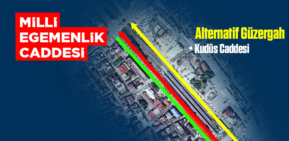 Şehir merkezindeki o güzergâh 5 gün trafiğe kapalı olacak