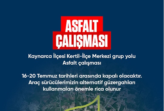 Büyükşehir uyardı: Kaynarca’da o güzergâh yenileniyor