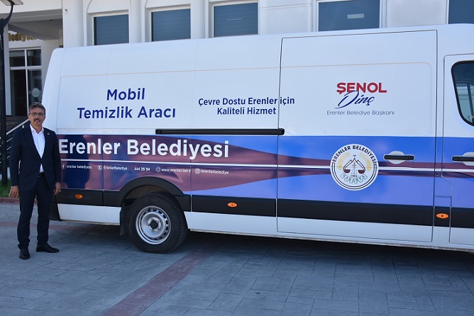 ERENLER DE MOBİL TEMİZLİK ARACI HİZMETE BAŞLADI