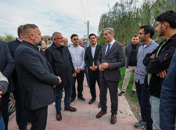 Başkan Alemdar, Arifiye’de çalışmaları yerinde inceledi