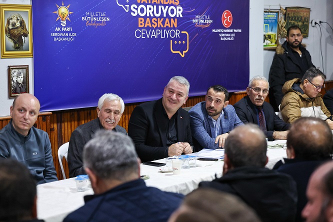 SERDİVAN ilçesinde Meşeli, Dağyoncalı, Beşevler, Kızılcıklı, Çubuklu, Uzunköy, Aşağıdereköy, Yukarıdereköy mahalleleri kırsal mahalle oluyor