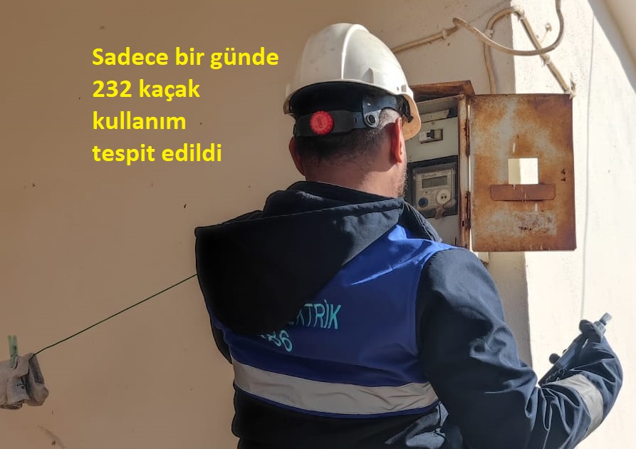 Şanlıurfa’da Bir Haftada 946 Kaçak Elektrik Bağlantısı Tespit Edildi