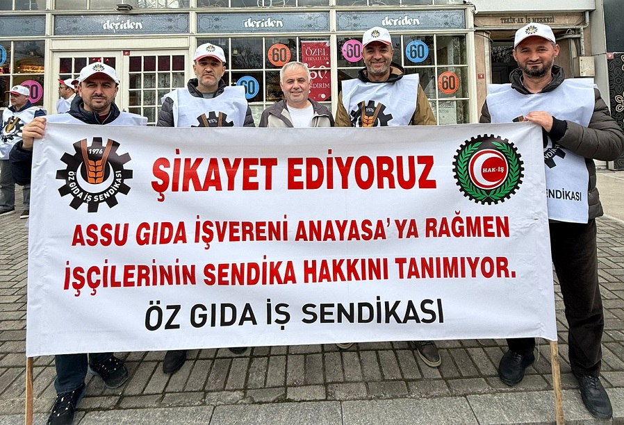 ASSU SU FABRİKASINDAKİ EYLEM İSTANBULA TAŞINDI