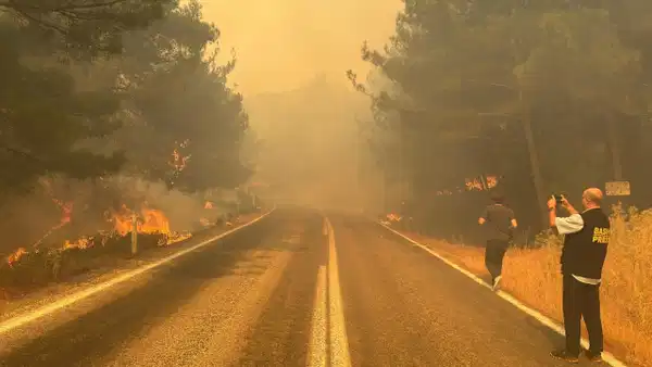 Orman yangınları devam ediyor.
