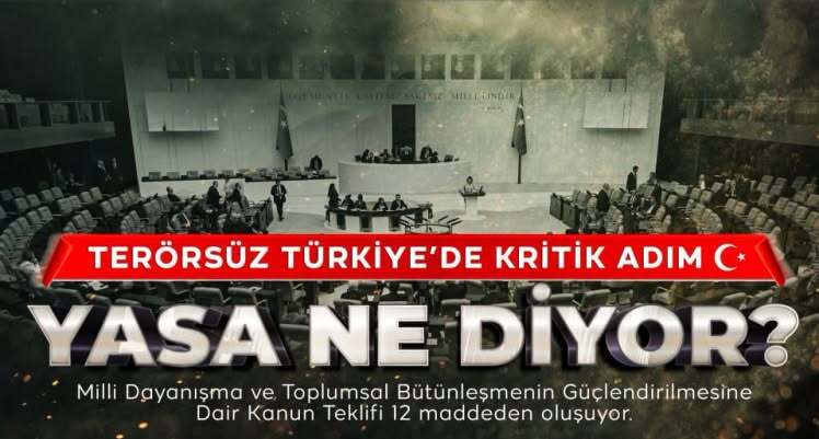 Milli Dayanışma ve Toplumsal Bütünleşmenin Güçlendirilmesine Dair Kanun Teklifi, 468 oyla kabul edilerek yasalaştı.