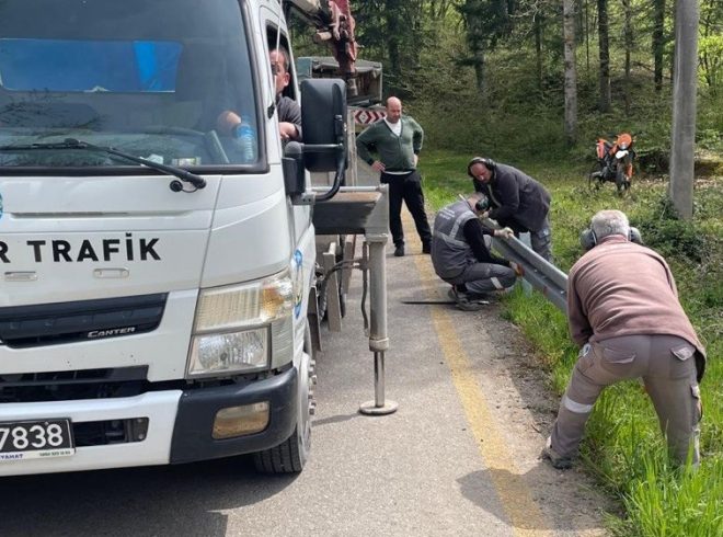 Büyükşehir’den Hendek’te ulaşım güvenliğini artıran çalışma