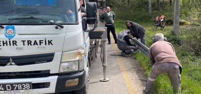 Büyükşehir’den Hendek’te ulaşım güvenliğini artıran çalışma
