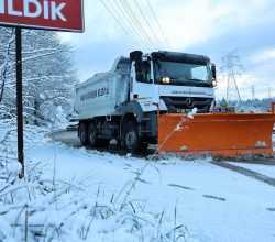 Büyükşehir yüksek kesimlerde kar yağışına karşı teyakkuza geçti