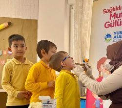 550 minik öğrenci ağız ve diş sağlığı taramasından geçti