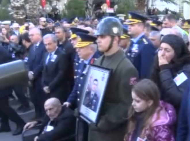 Şehit Pilot Binbaşı İbrahim Bolat İzmir’de son yolculuğuna uğurlandı