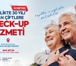 Büyükşehir’den evlilikte 30 yılı aşan çiftlere ücretsiz check-up hizmeti