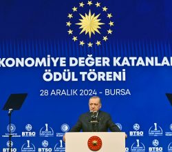 Cumhurbaşkanı Erdoğan, Bursa Ticaret ve Sanayi Odası Ekonomiye Değer Katanlar 49. Ödül Töreni’nde