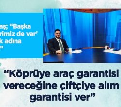 “Köprüye araç garantisi vereceğine çiftçiye alım garantisi ver”