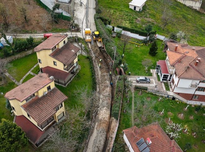 Sapanca’da Kuruçeşme’nin içme suyu hattı yenilendi