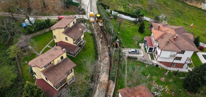 Sapanca’da Kuruçeşme’nin içme suyu hattı yenilendi