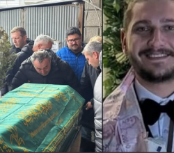 Otoyoldaki feci kazada ölen Burak Gökhan son yolculuğuna uğurlandı