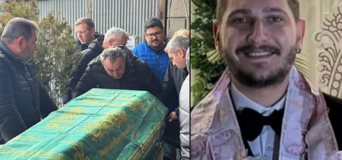 Otoyoldaki feci kazada ölen Burak Gökhan son yolculuğuna uğurlandı