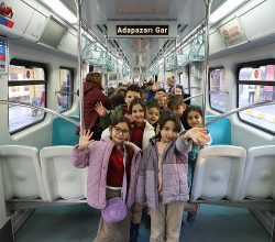 Çocuklardan yerinde toplu taşıma ve ulaşım incelemesi