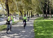 Misafir gençler Sakarya’da ‘yeşil gelecek’ için pedal çevirdi