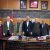 Turan YILDIRIM,Hüsamettin ATASEVER, Şefik Arman ,Fehmi Duman , Necla Bakan ‘ı  Serdivan Belediye Başkanı Osman ÇELİK Makamında ağırladı