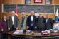Turan YILDIRIM,Hüsamettin ATASEVER, Şefik Arman ,Fehmi Duman , Necla Bakan ‘ı  Serdivan Belediye Başkanı Osman ÇELİK Makamında ağırladı